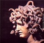 Gian Lorenzo Bernini Famous Paintings - Medusa